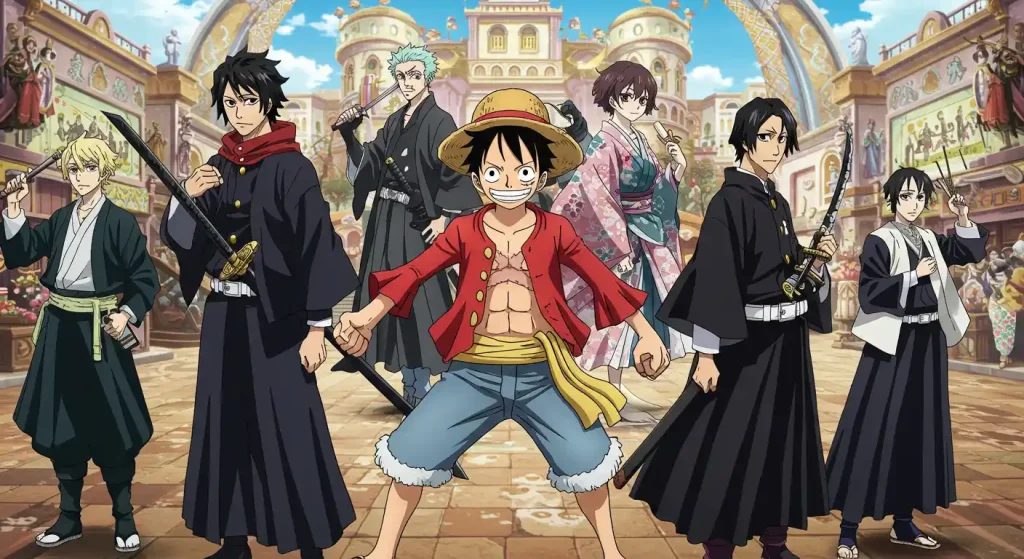 Jump Festa 2026 main visual featuring Luffy and Shonen Jump characters
