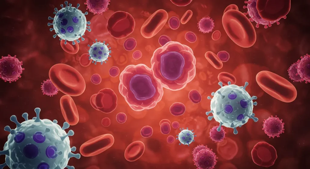 أفضل 10 أنميات أكشن منسية لا يتحدث عنها أحد بعد الآن 7 صورة أنمي تعليمية تُظهر الصفائح الدموية وخلايا الدم البيضاء وهي تقاتل الجراثيم داخل جسم الإنسان.