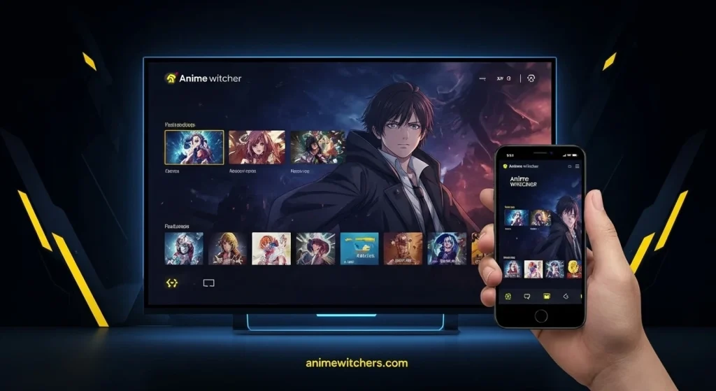 “تحميل Anime Witcher APK للتلفاز والهواتف الذكية لمشاهدة الأنمي بسهولة على الشاشات الكبيرة والصغيرة”