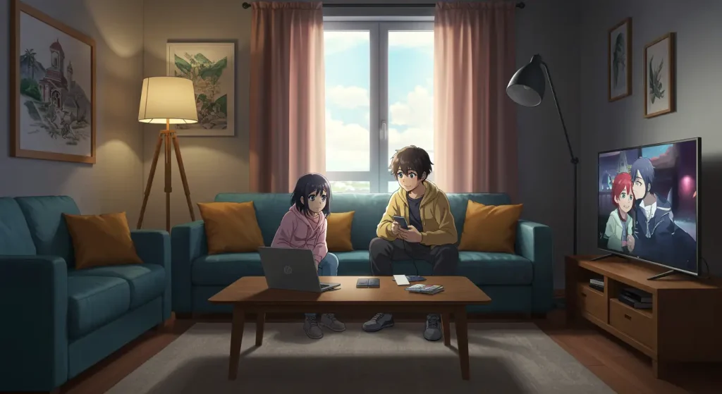 أخبار الأنمي في المغرب / أخبار الأنمي في الجزائر 6 "معجبو الأنمي في المغرب والجزائر يشاهدون الأنمي عبر المنصات الرقمية وأجهزة مختلفة مثل الهواتف والتلفاز الذكي، مما يعكس انتشار البث المباشر."