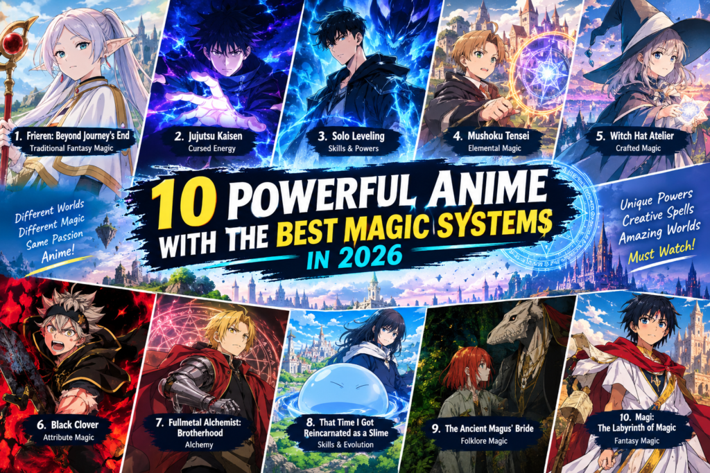 10 Powerful Anime With the Best Magic Systems in 2026