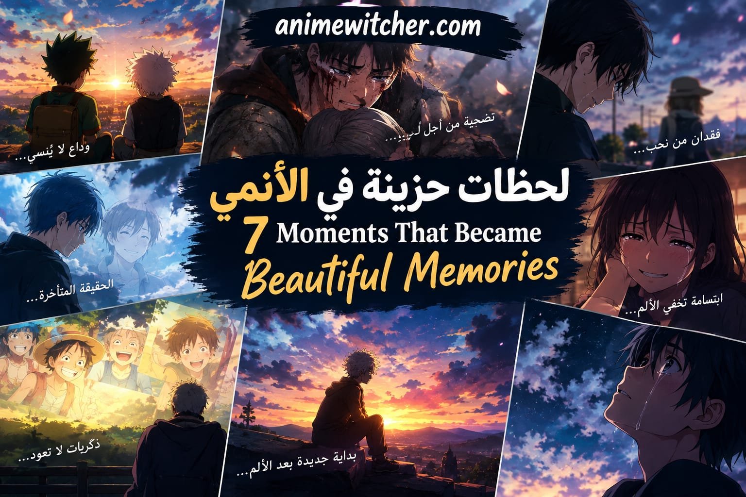 لحظات حزينة في الأنمي